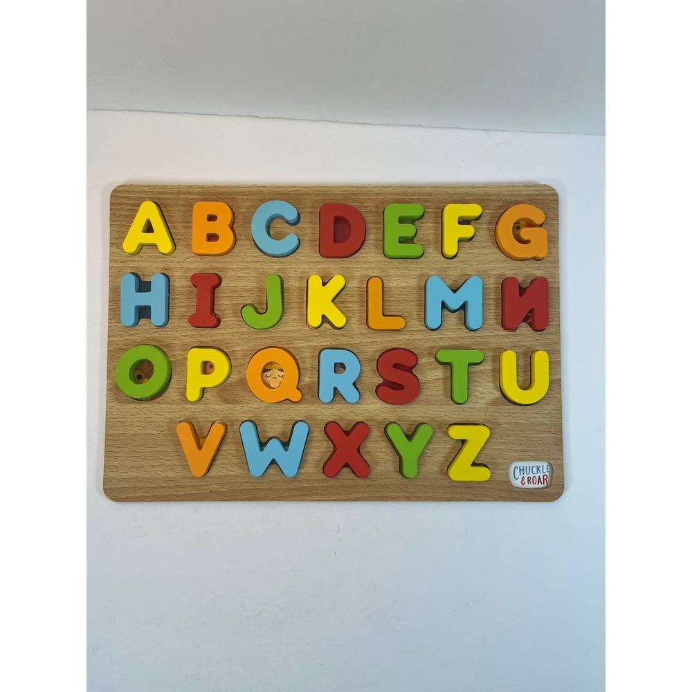 Chuckle & Roar ABC Alphabet Wooden Puzzle Buffalo Games Kids Educational Toy